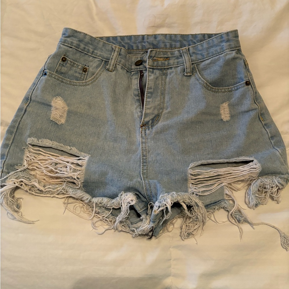Unknown Brand- High Rise Jean Shorts